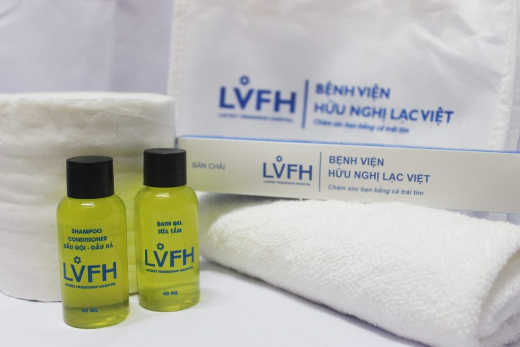 Bệnh viện Hữu Nghị Lạc Việt trang bị bộ đồ dùng cá nhân dành cho bệnh nhân điều trị nội trú