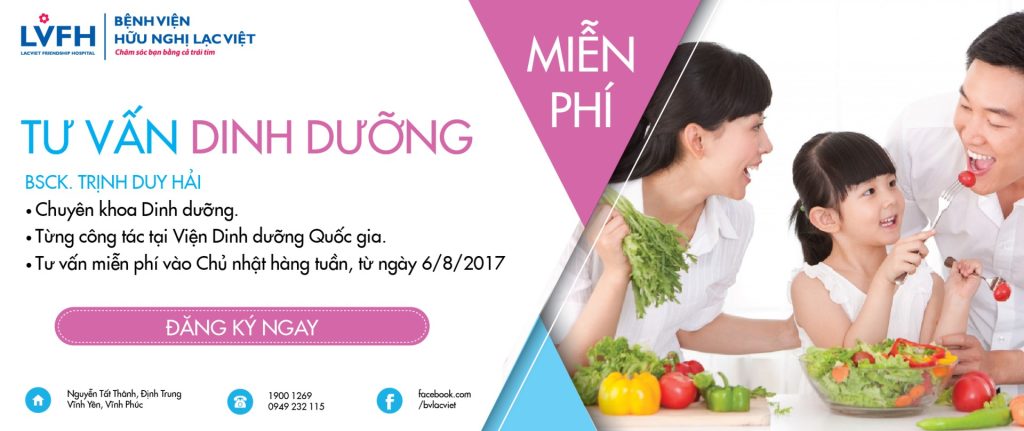 Khám và tư vấn Dinh dưỡng miễn phí