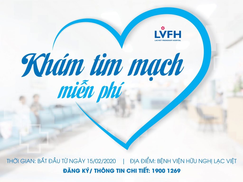 Khám, sàng lọc các bệnh lý tim mạch miễn phí