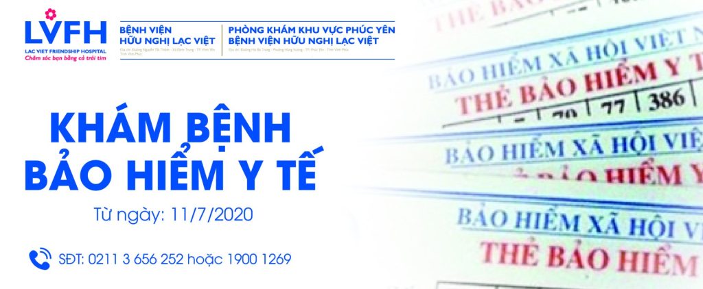 ÁP DỤNG KHÁM BẢO HIỂM Y TẾ TẠI PHÒNG KHÁM KHU VỰC PHÚC YÊN – BỆNH VIỆN HỮU NGHỊ LẠC VIỆT