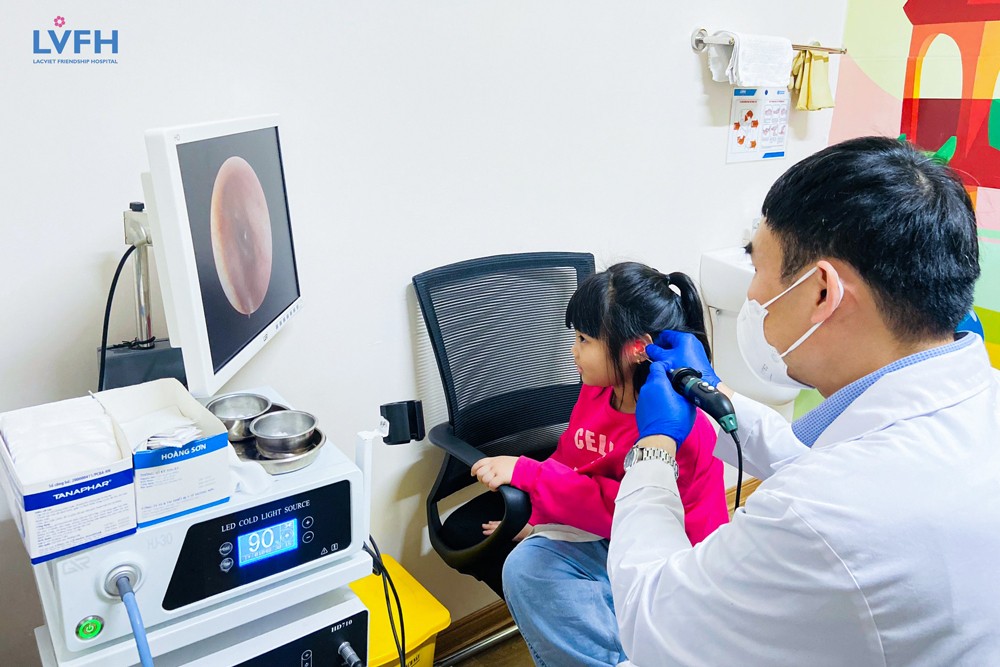 TS. BSCKII. Nguyễn Duy Dương, Bệnh viện Tai - mũi -họng Trung ương thực hiện khám chữa bệnh tại bệnh viện 