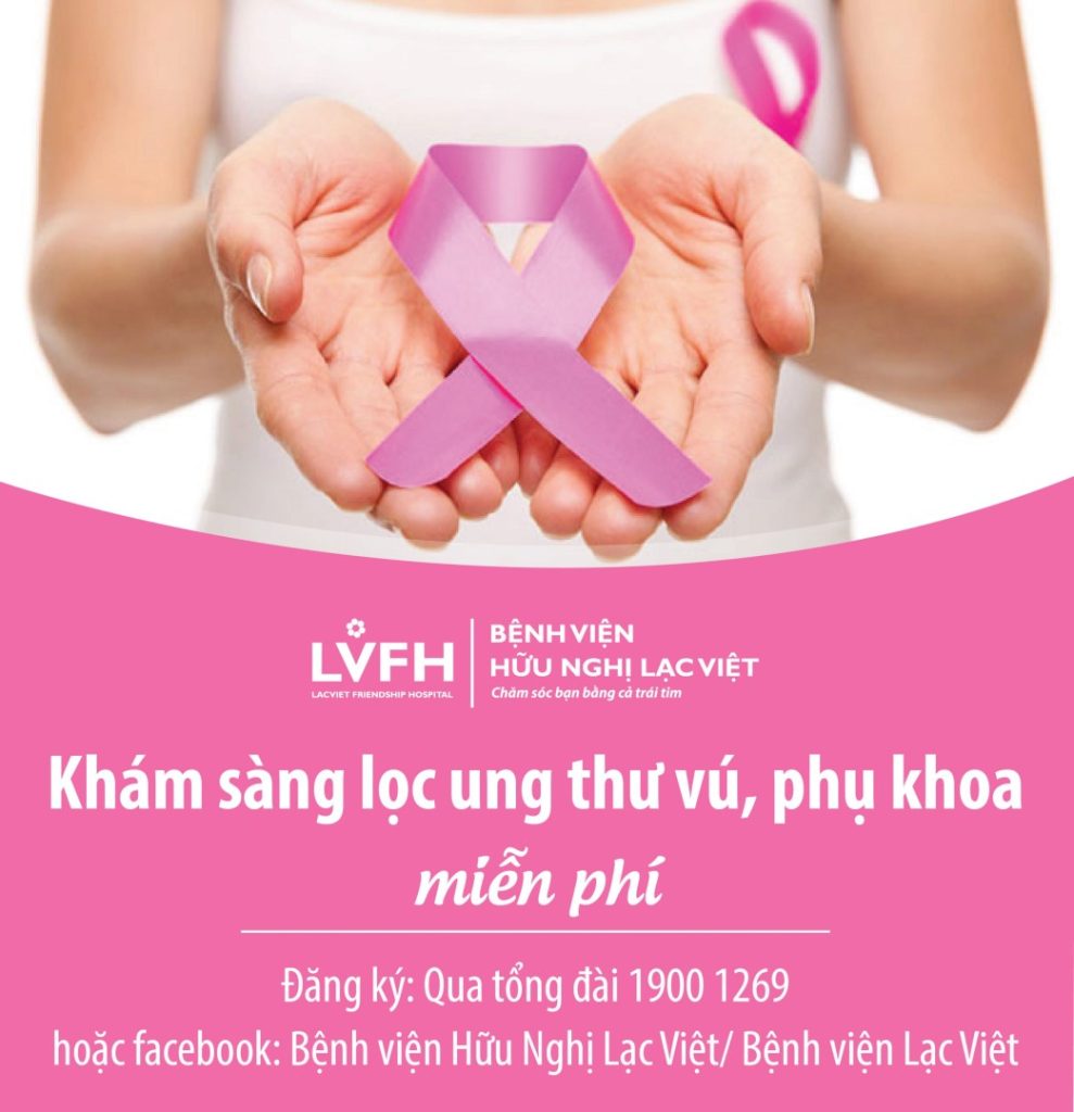Ưu đãi khi đăng ký tầm soát ung thư vú, phụ khoa tháng 4