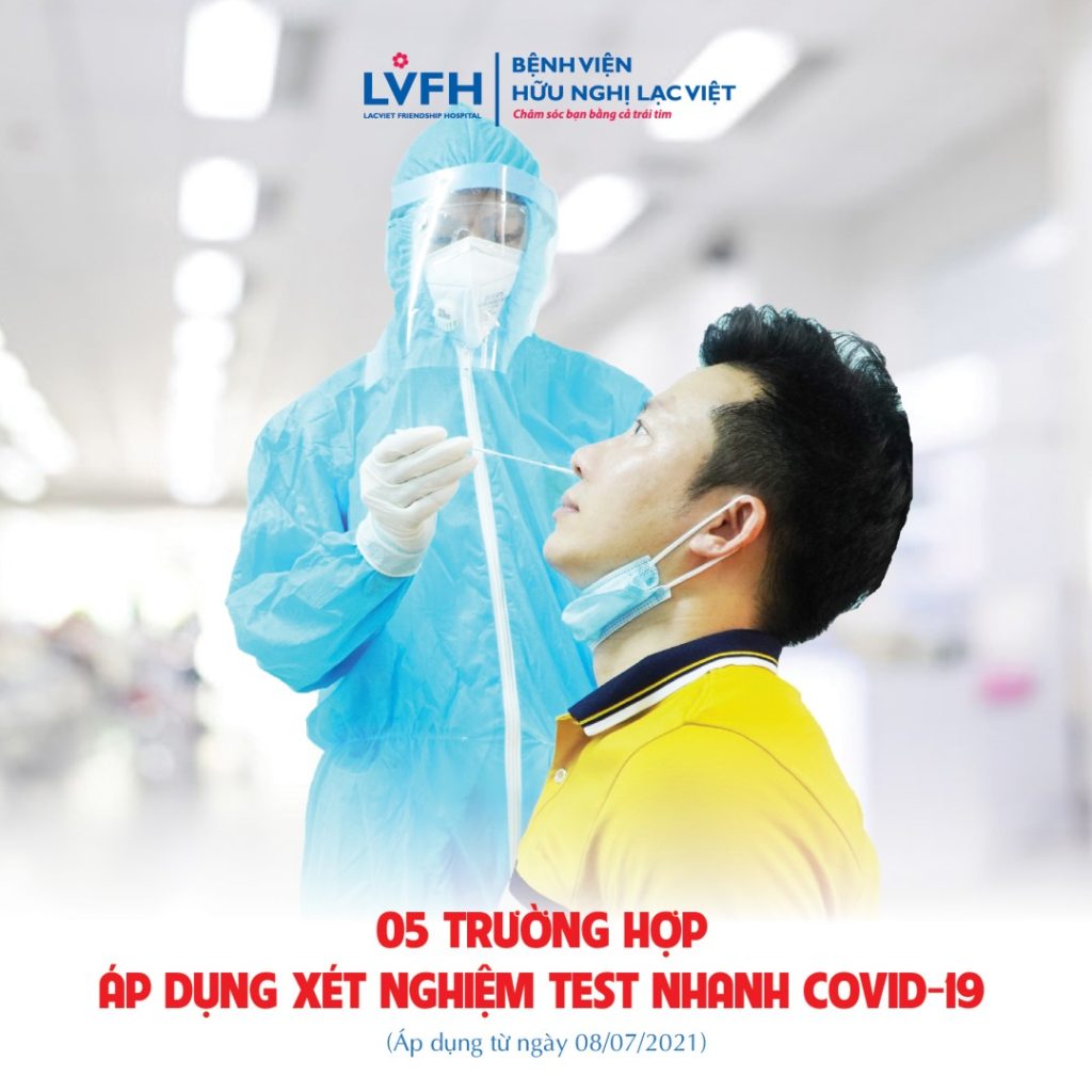 Những trường hợp áp dụng test nhanh COVID 19