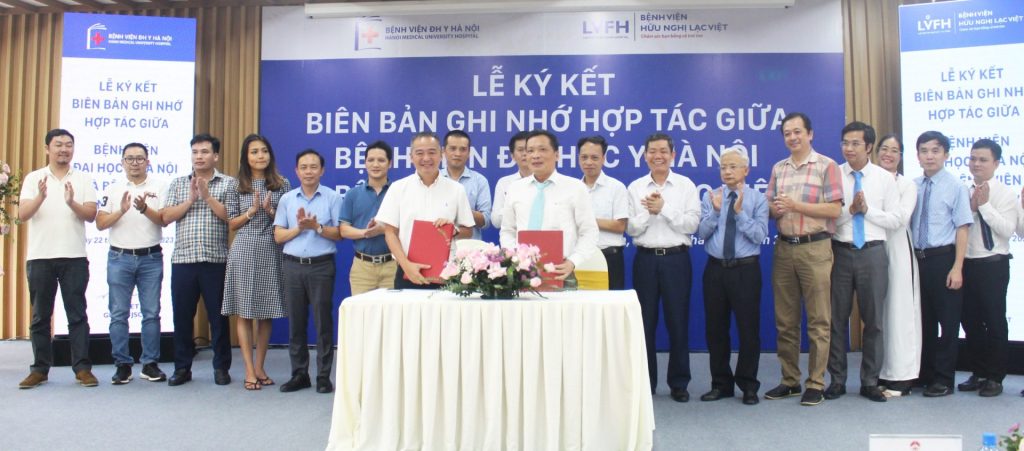 Bệnh viện hữu nghị Lạc Việt và Bệnh viện ĐH Y Hà Nội ký kết biên bản hợp tác