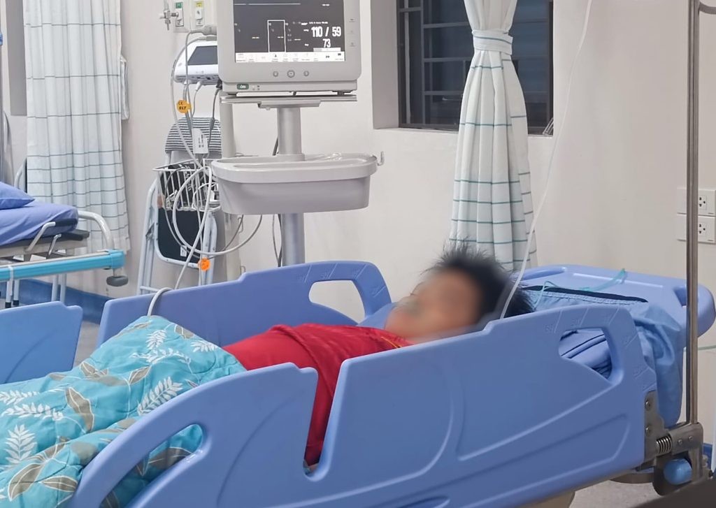 Tình trạng bé lúc nhập viện