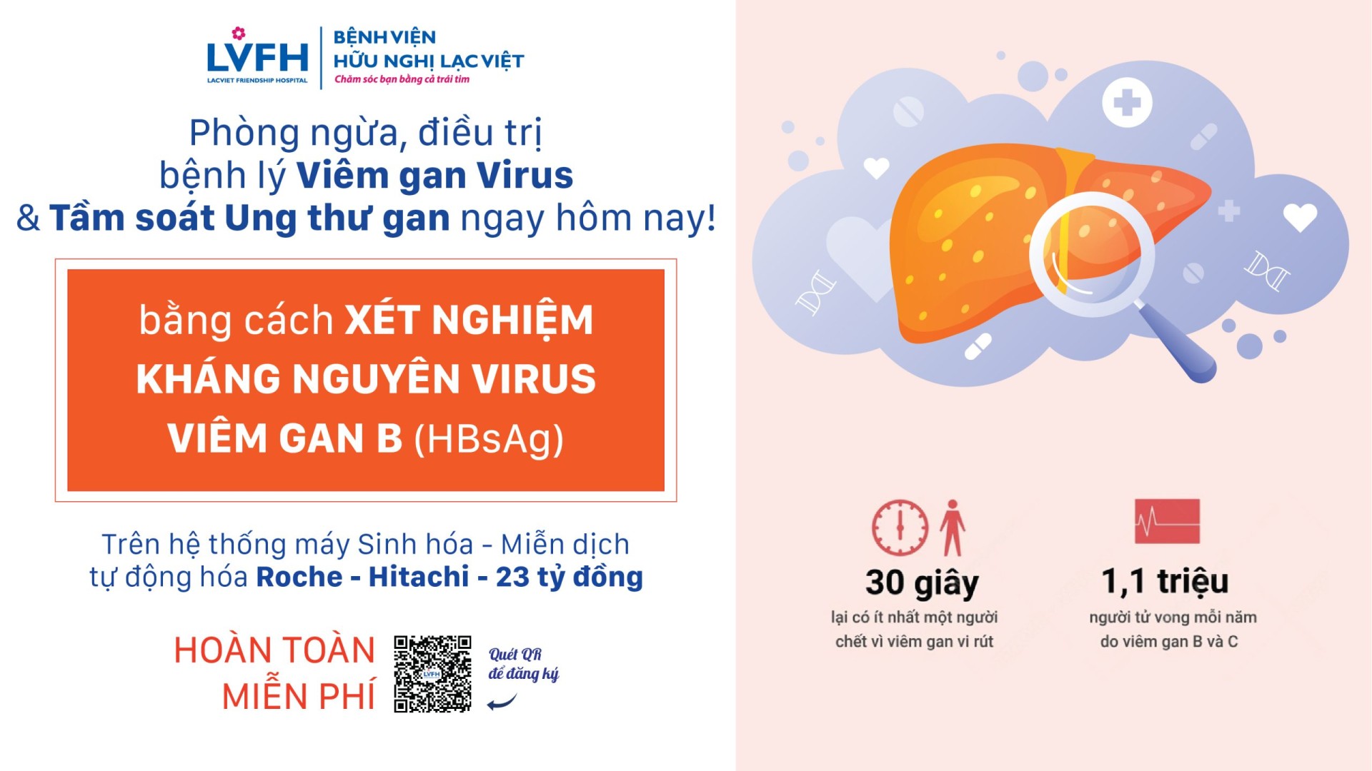 Chương trình xét nghiệm miễn phí viêm gan B