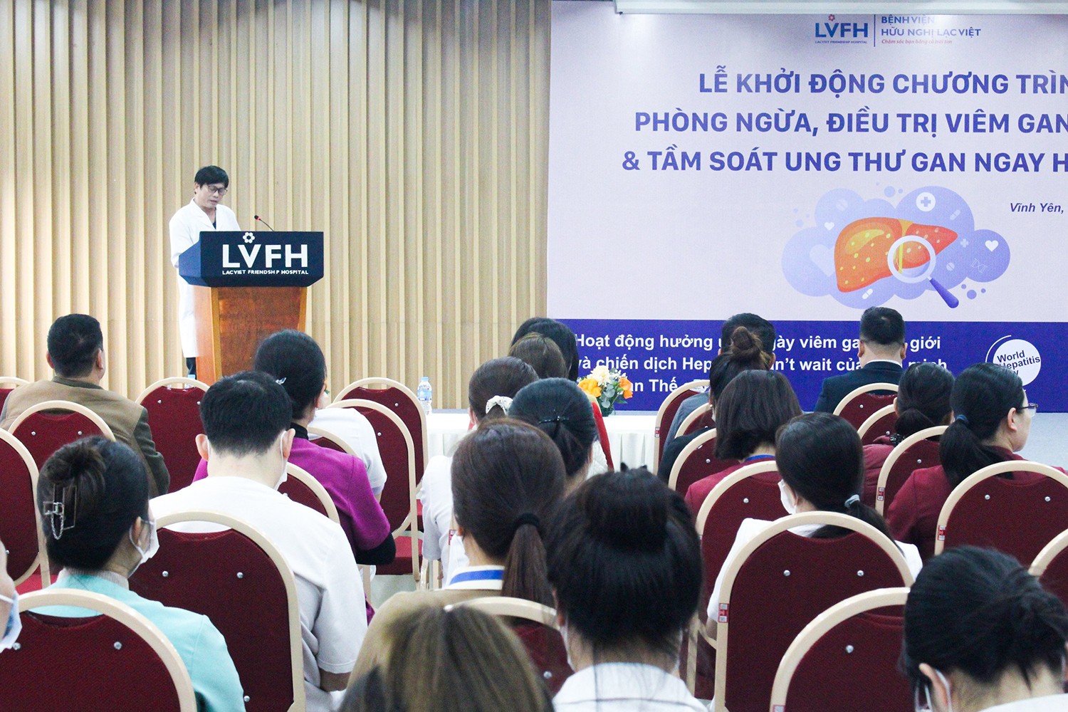 Ths. Bác sĩ. Nguyễn Viết Nguyệt phát biểu tại buổi lễ