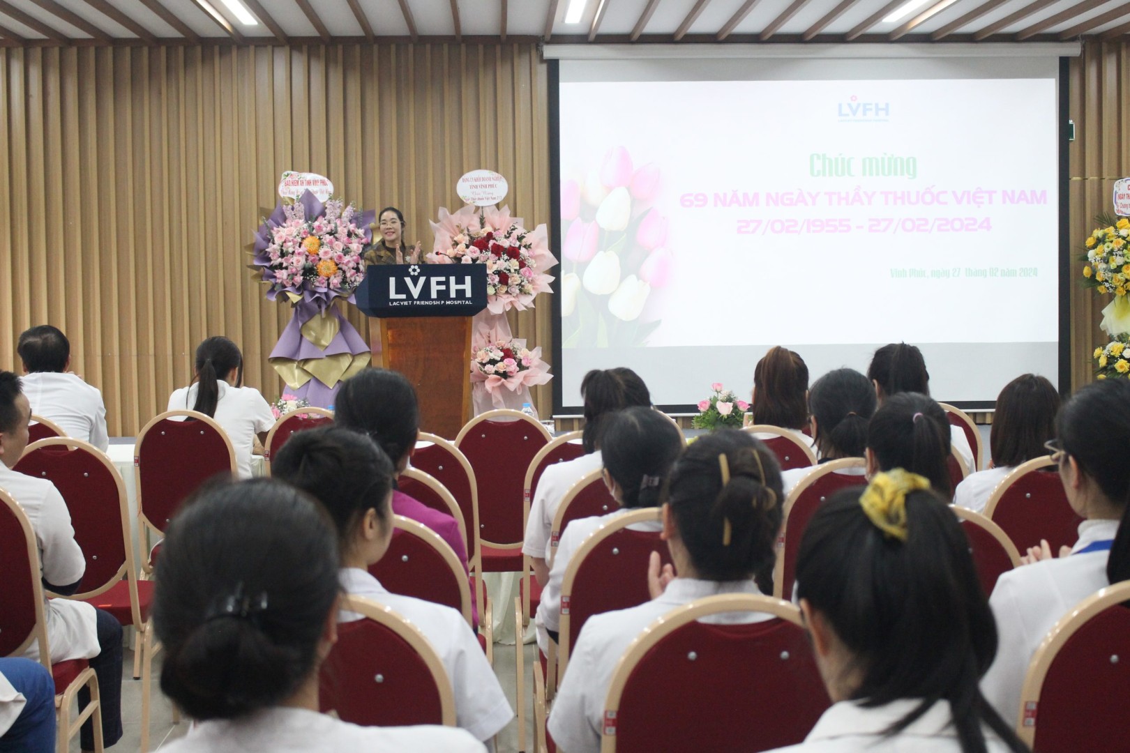 TS. BS. Nguyễn Hoàng Yến phát biểu nhân ngày thầy thuốc Việt Nam