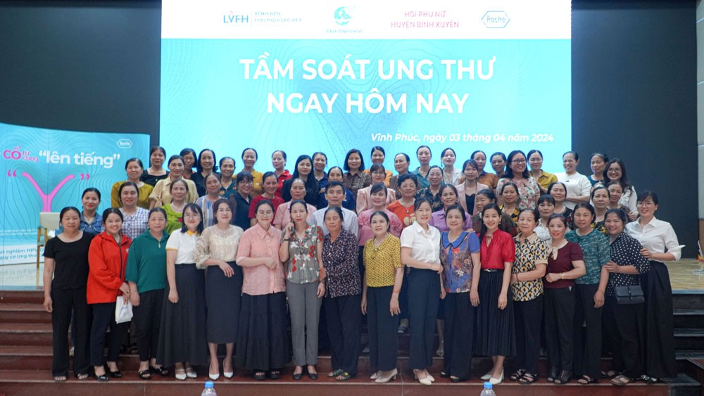 Hội nghị tuyên truyền chăm sóc sức khỏe, tầm soát Ung thư tại huyện Bình Xuyên, Vĩnh Phúc