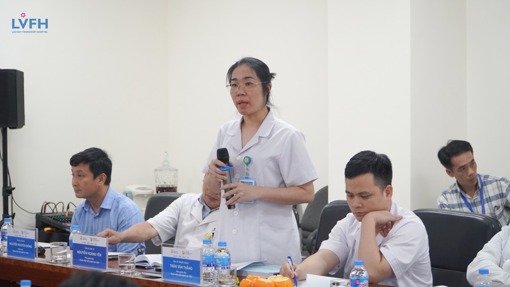 TS. Bs. Nguyễn Hoàng Yến, Phó giám đốc bệnh viện gửi lời cảm ơn đến đoàn kiểm tra