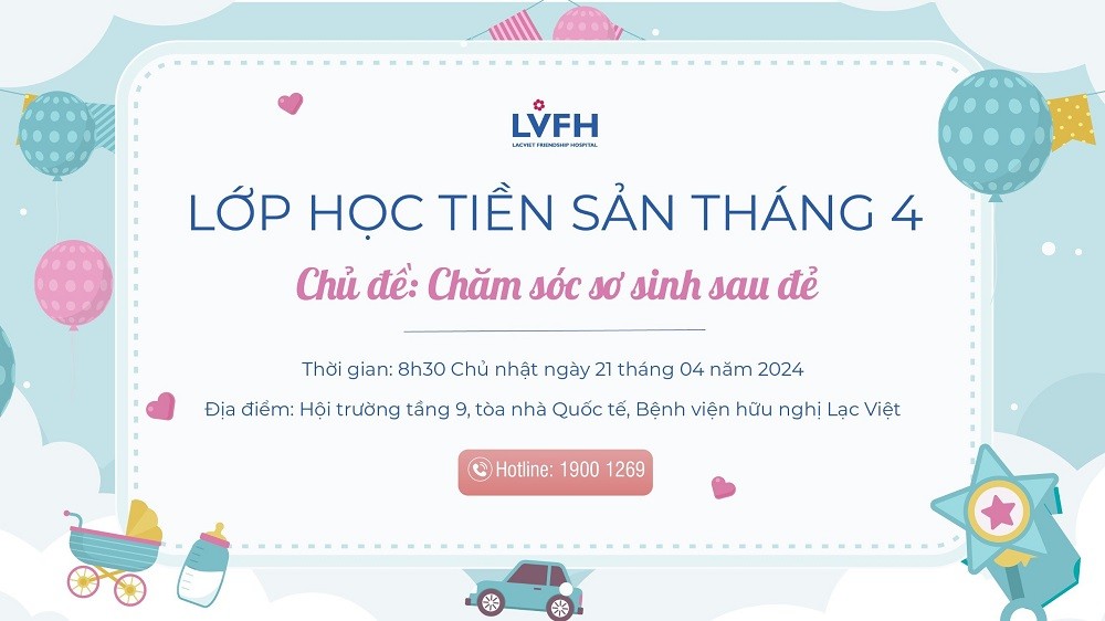 Lớp học tiền sản tháng 4 với chủ đề “Chăm sóc sơ sinh sau đẻ”