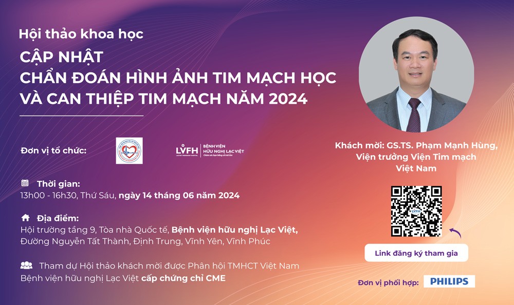 Hội thảo khoa học “Cập nhật chẩn đoán hình ảnh tim mạch học và can thiệp tim mạch năm 2024”