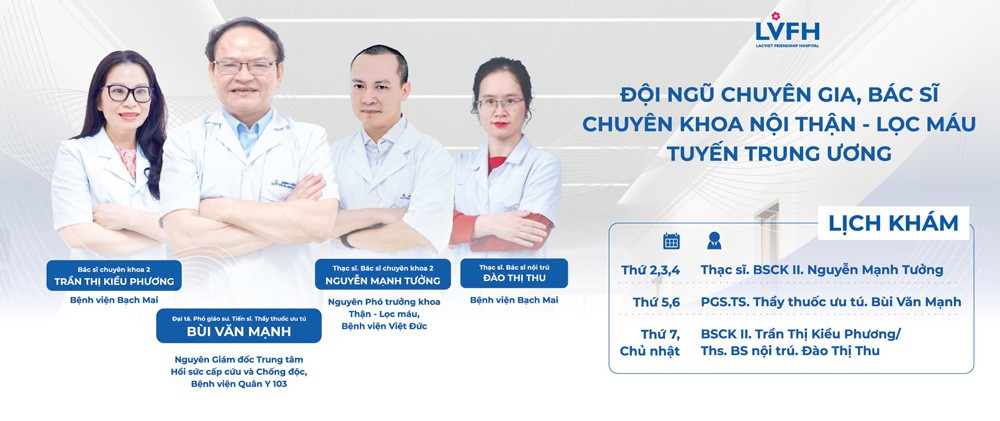 Triển khai phòng khám chuyên khoa Thận – Tiết niệu với các chuyên gia, giáo sư hàng đầu tại Bệnh viện Hữu nghị Lạc Việt