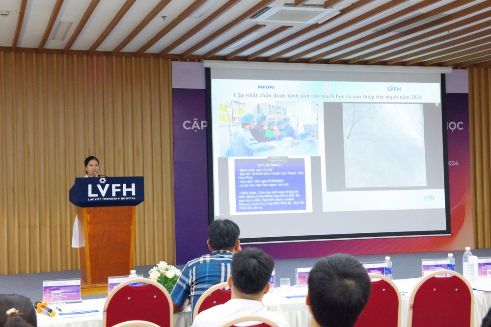 Truyền hình trực tiếp ca chụp can thiệp tim mạch do các bác sĩ Viện Tim mạch Việt nam cùng các bác sĩ Bệnh viện hữu nghị Lạc Việt thực hiện.