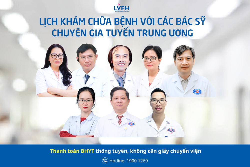 Lịch khám chữa bệnh của các bác sỹ chuyên gia tuyến trung ương trong tuần này