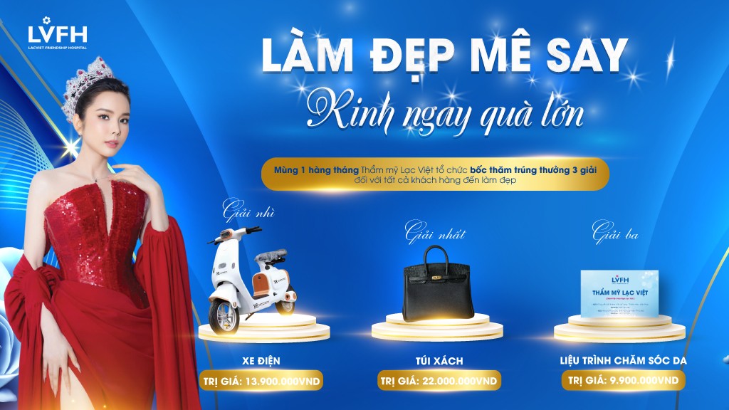 Chương trình Bốc thăm trúng thưởng - "Làm đẹp mê say - Rinh ngay quà lớn" 1 boc tham trung thuong tham my