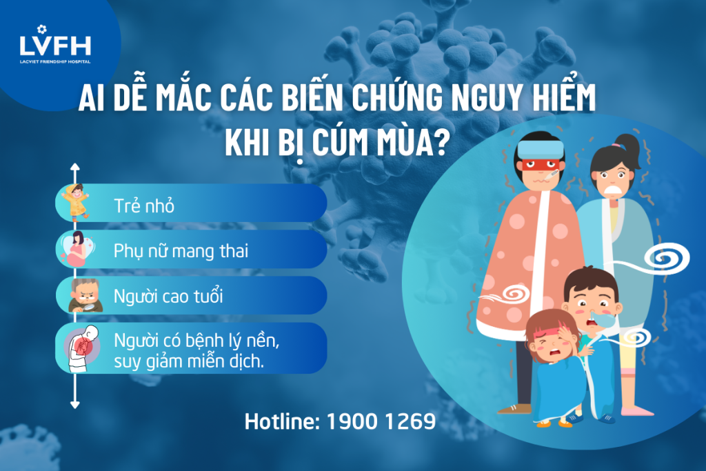 Đối tượng nào dễ gặp biến chứng nguy hiểm khi mắc cúm mùa?
