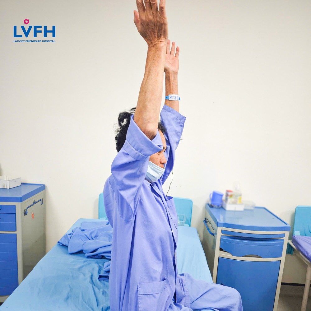 Sau tiêm, tầm vận động của bệnh nhân được cải thiện rõ rệt