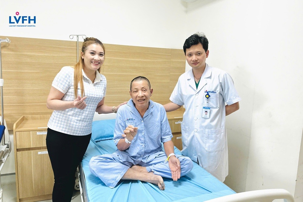 Sức khỏe ông phục hồi tốt, ổn định và được xuất viện sau 2 tuần điều trị.