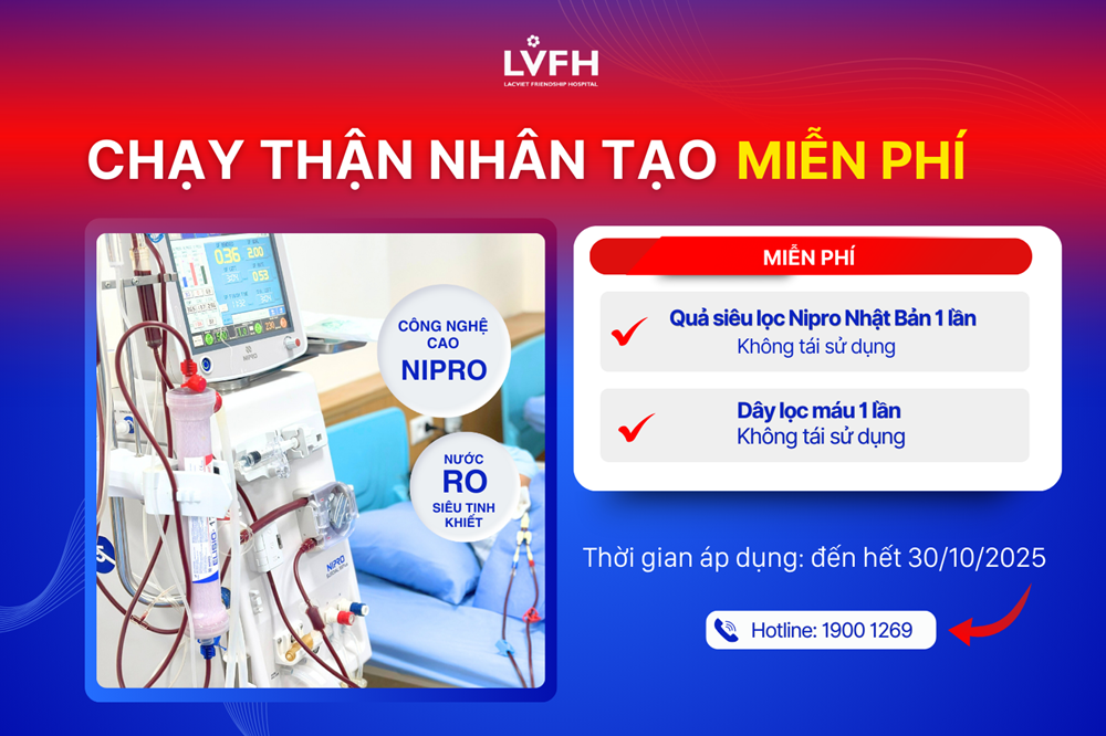Tặng 1000 quả siêu lọc Nipro 1 lần & 1000 dây lọc máu 1 lần hoàn toàn miễn phí