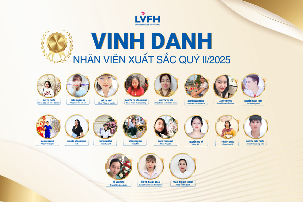 Bệnh viện Hữu nghị Lạc Việt vinh danh 19 nhân viên xuất sắc Quý II/2025