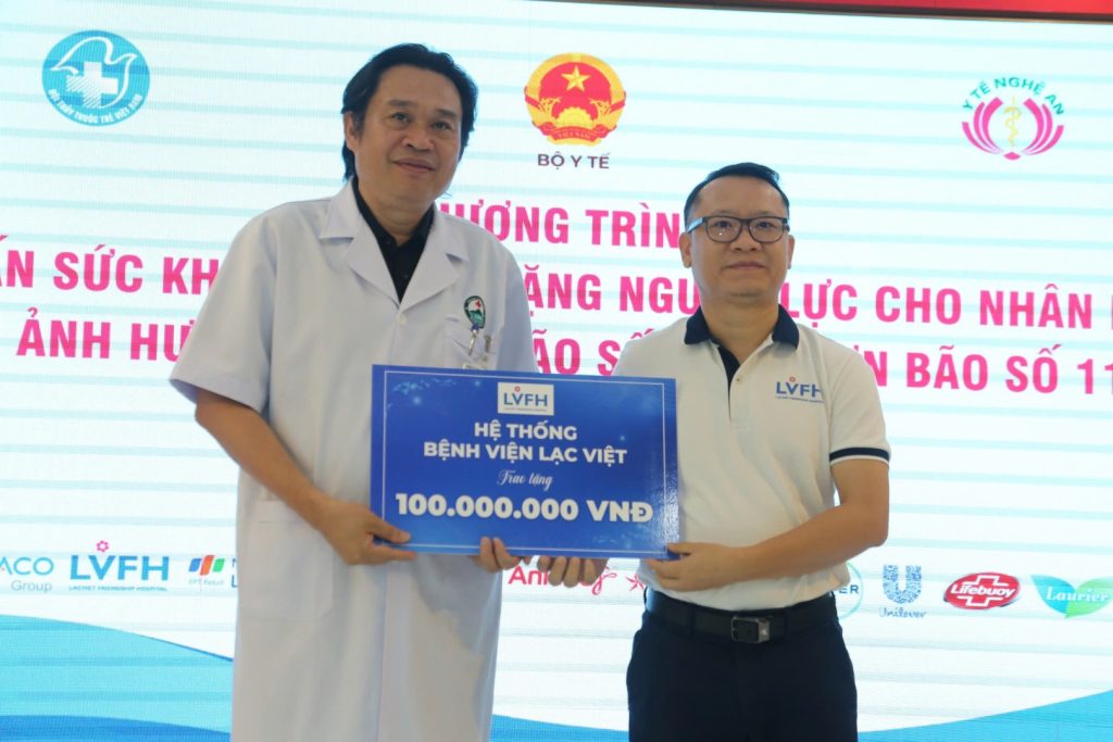 HỆ THỐNG BỆNH VIỆN LẠC VIỆT CHUNG TAY HỖ TRỢ NGƯỜI DÂN VÙNG LŨ NGHỆ AN
