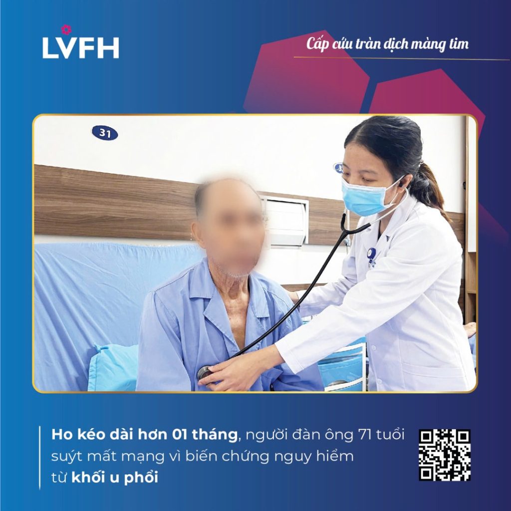 CẤP CỨU KỊP THỜI BỆNH NHÂN TRÀN DỊCH MÀNG TIM CÓ CHÈN ÉP TIM CẤP