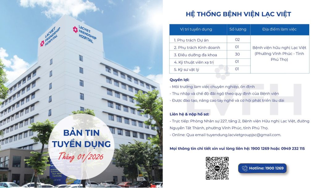 THÔNG BÁO TUYỂN DỤNG NHÂN SỰ Y TẾ