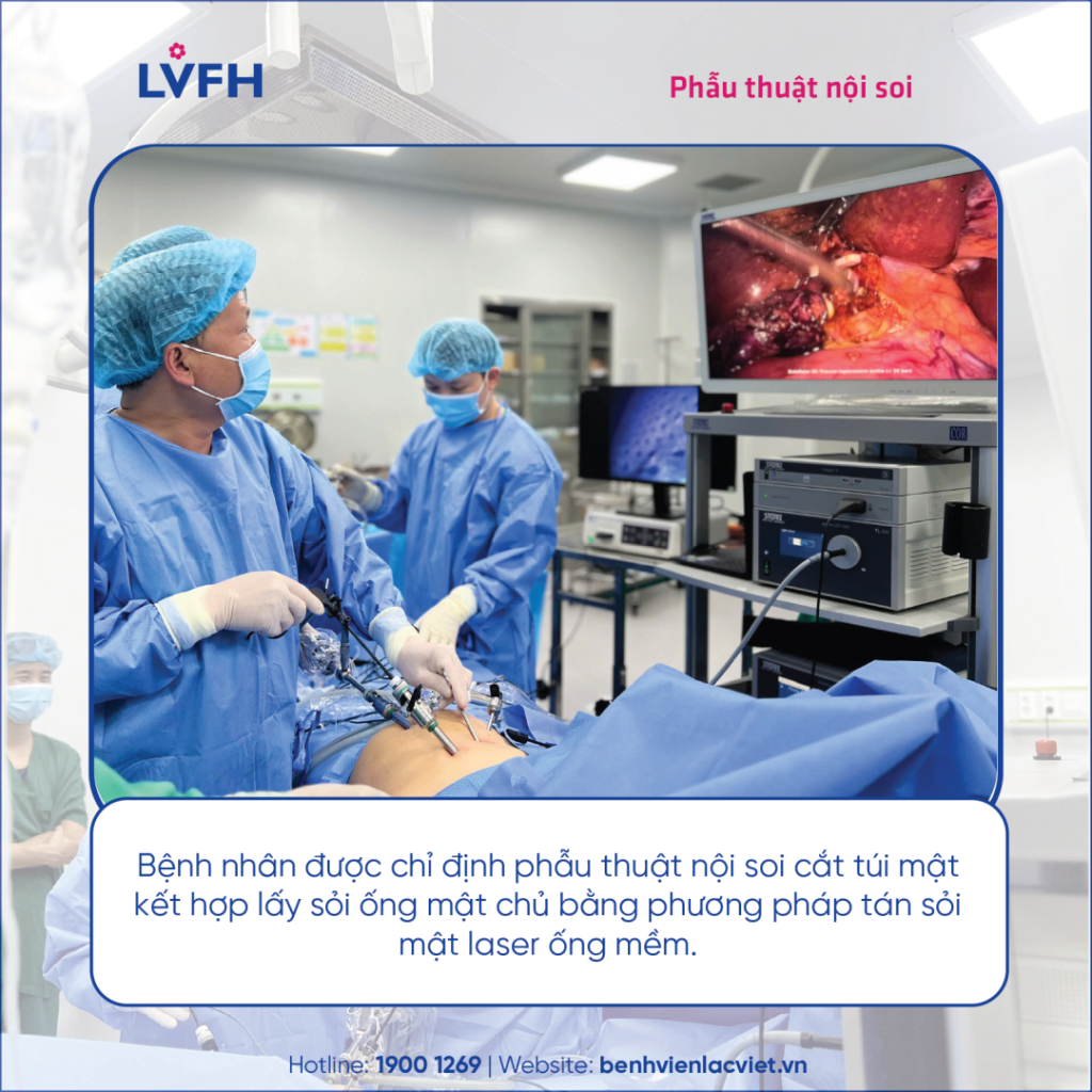 ĐAU QUẶN VÌ SỎI MẬT, CÔ GÁI 30 TUỔI ĐƯỢC PHẪU THUẬT NGAY SAU 1 NGÀY THĂM KHÁM TẠI LẠC VIỆT
