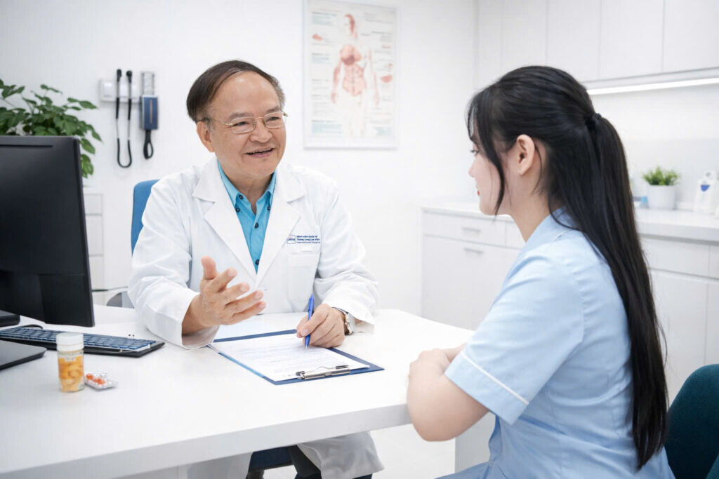 BỆNH VIỆN QUỐC TẾ THĂNG LONG LẠC VIỆT CHÍNH THỨC RA MẮT TẠI TRUNG TÂM TP HÀ NỘI 3 chuyen gia tham kham 1024x683 1