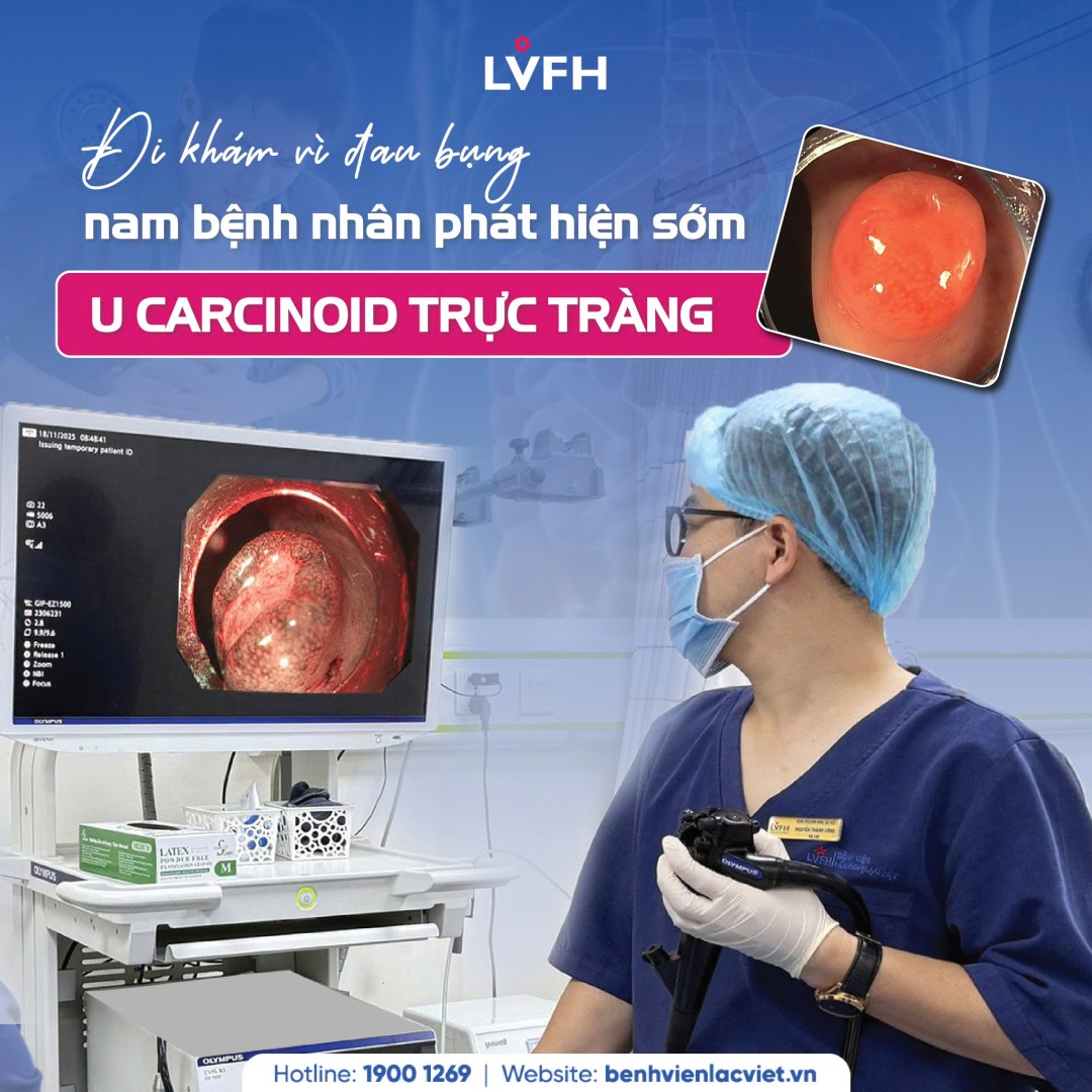 Đi khám vì đau bụng, nam bệnh nhân phát hiện sớm u Carcinoid trực tràng 1 z7596118115751 0f988c25529168b9d53719256cf04082