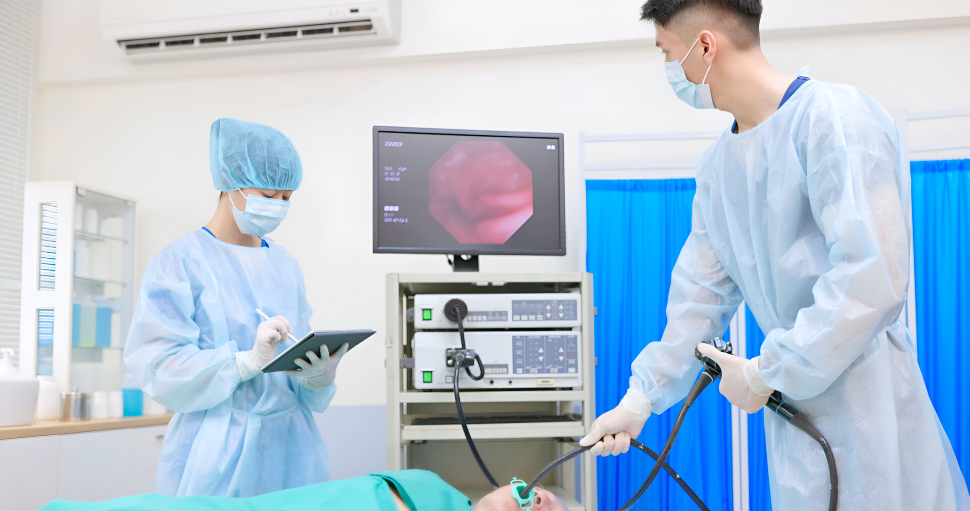 Gastroenterologist Use Micro Camera